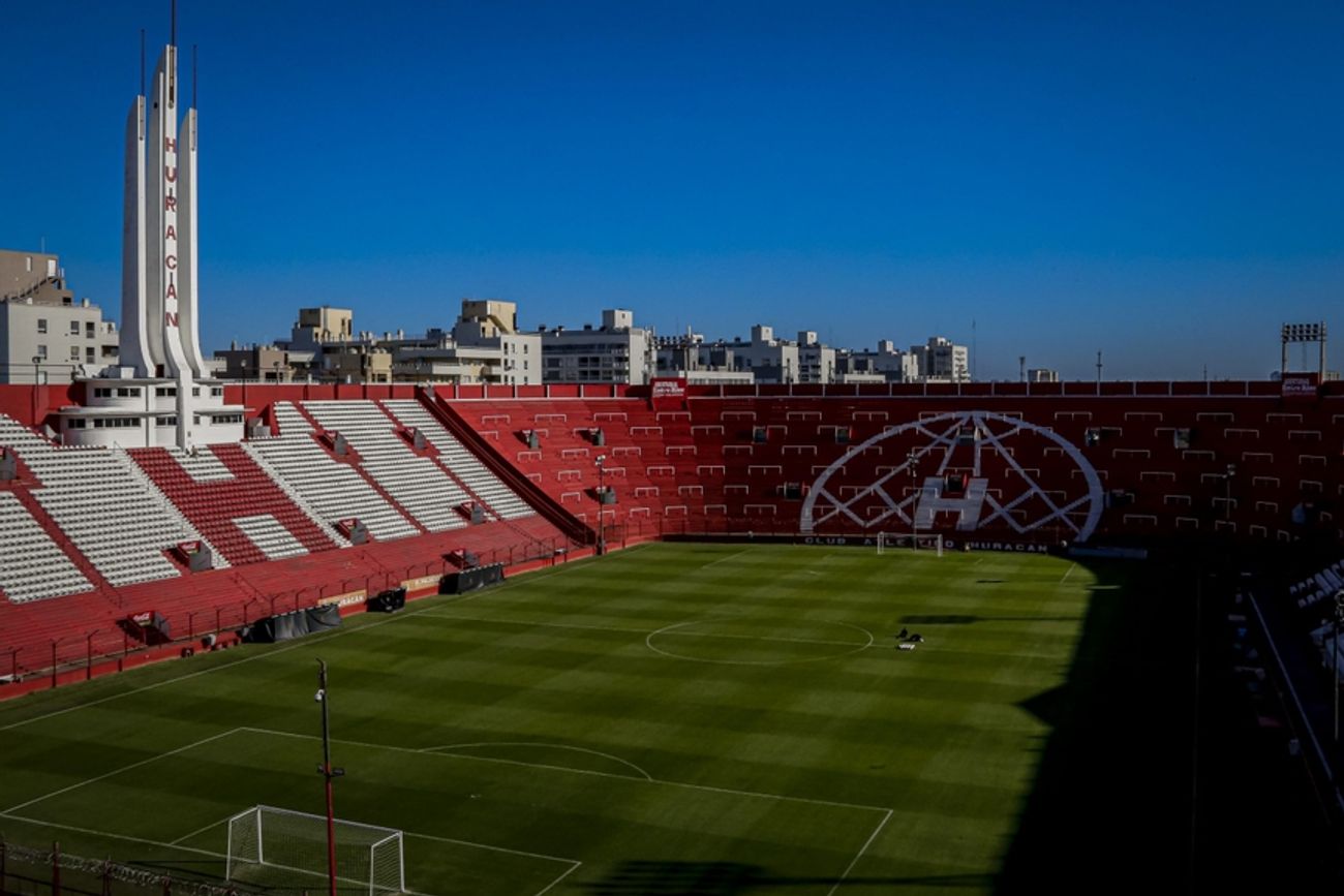 Huracán ya jugó ante Belgrano sin público. 
