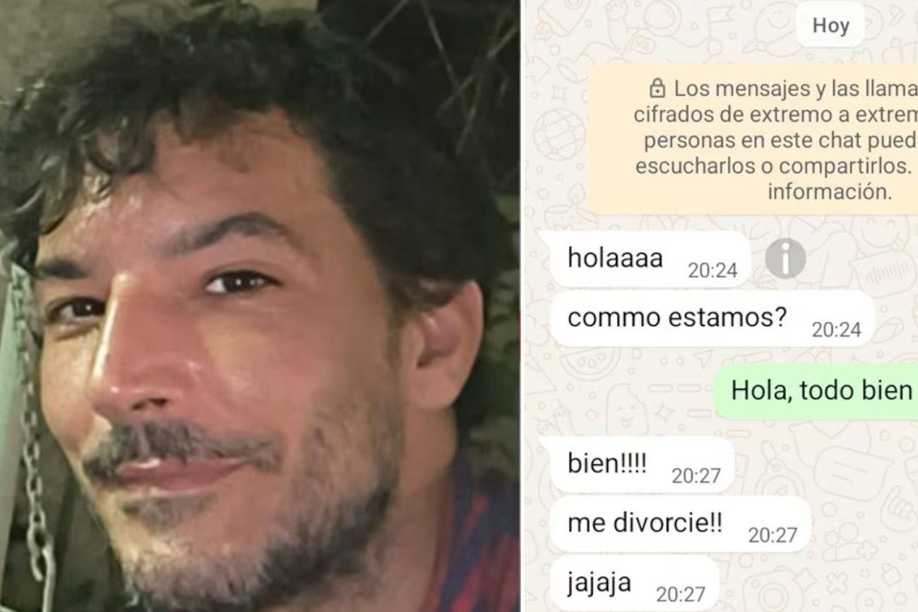"Cuando te divorcies, avisame": cumplió su promesa tras la ruptura y el chat causó furor