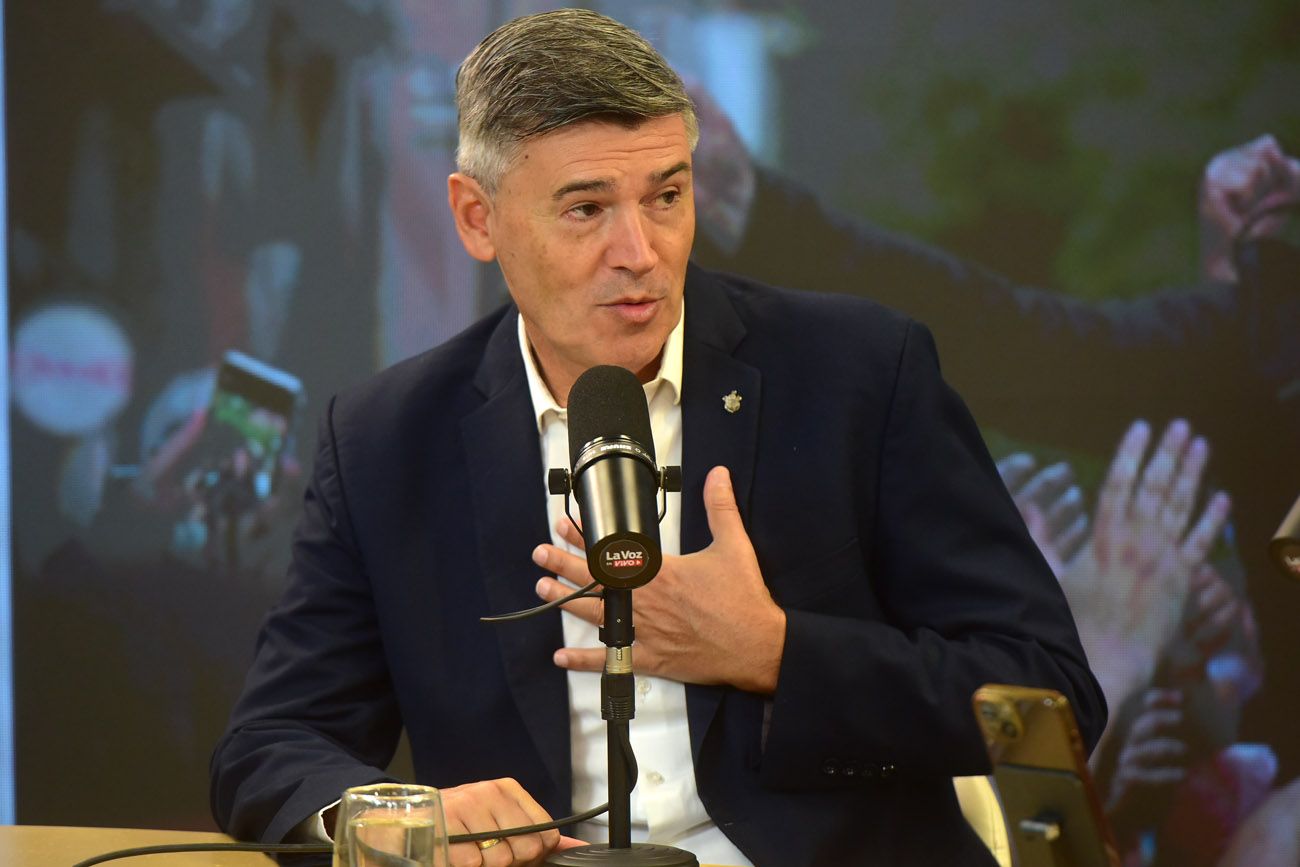 Daniel Passerini, intendente de Córdoba, en el Streaming de La Voz en Vivo. 