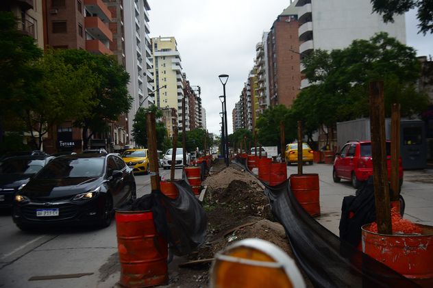 Así está la oba de bulevar San Juan