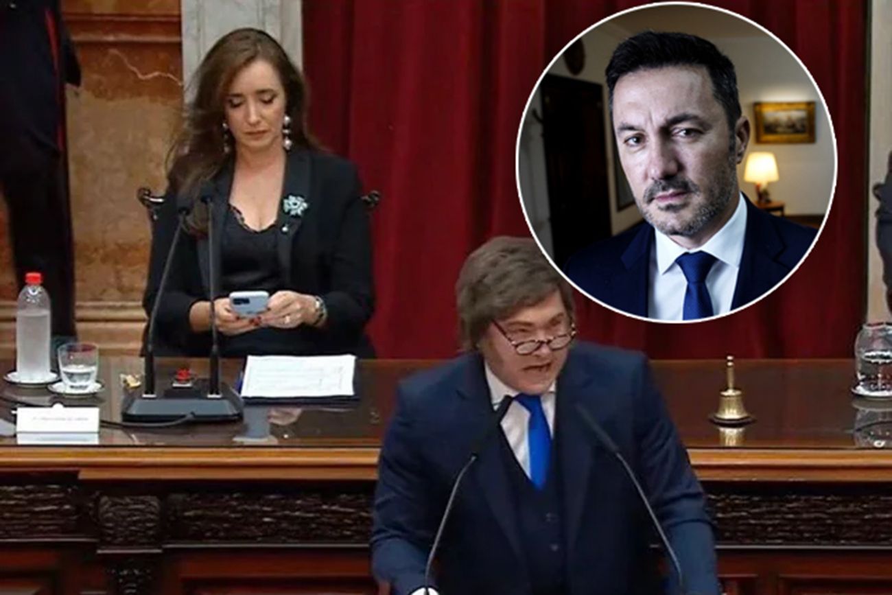 Fuerte cruce entre Petri y Villarruel.