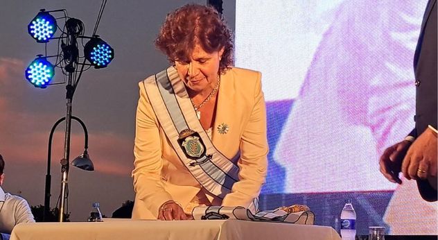 Sara Majorel, intendenta de Marcos Juárez. 