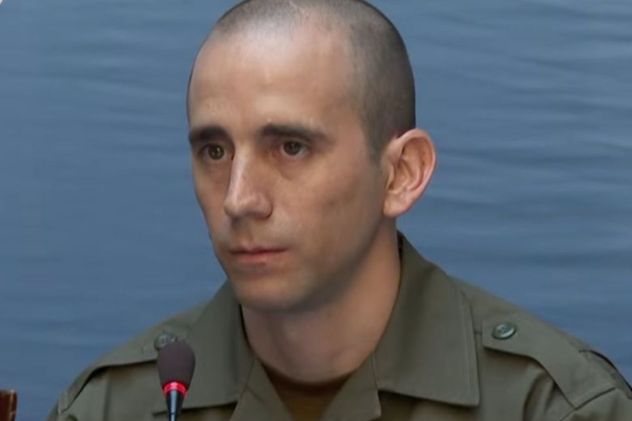 Nahuel Gallo en conferencia de prensa tras regresar a Argentina.