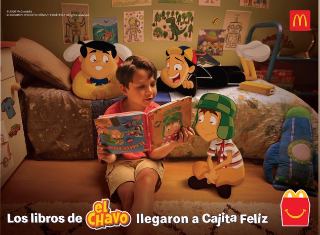 La nueva colección de Cajita Feliz Libros de McDonald's estpa inspirada en el universo de El Chavo, uno de los personajes más emblemáticos de la cultura latinoamericana.