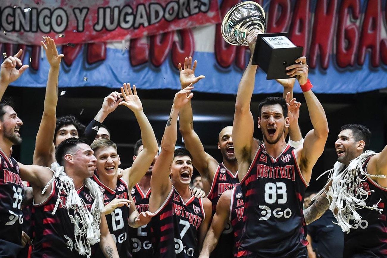 Instituto se consagró en la Supercopa de la Liga Nacional en 2022 con Taya Gallizzi como MVP. (Prensa Liga Nacional)