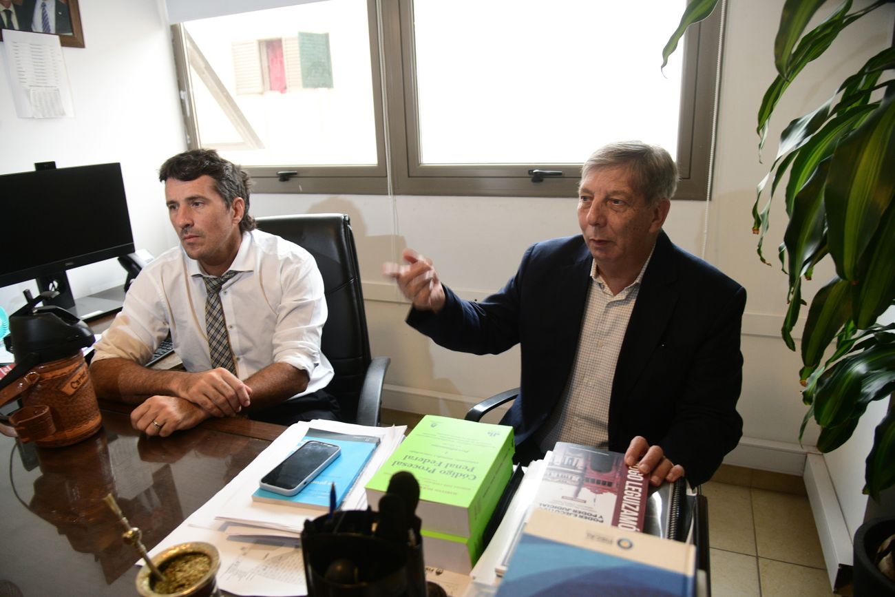 Los fiscales generales Carlos Gonella y Alberto Lozada. (La Voz/Ramiro Pereyra)
