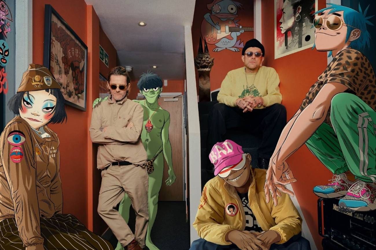 Entre personajes animados y seres humanos de carne y hueso, en Gorillaz se expresan seis. 