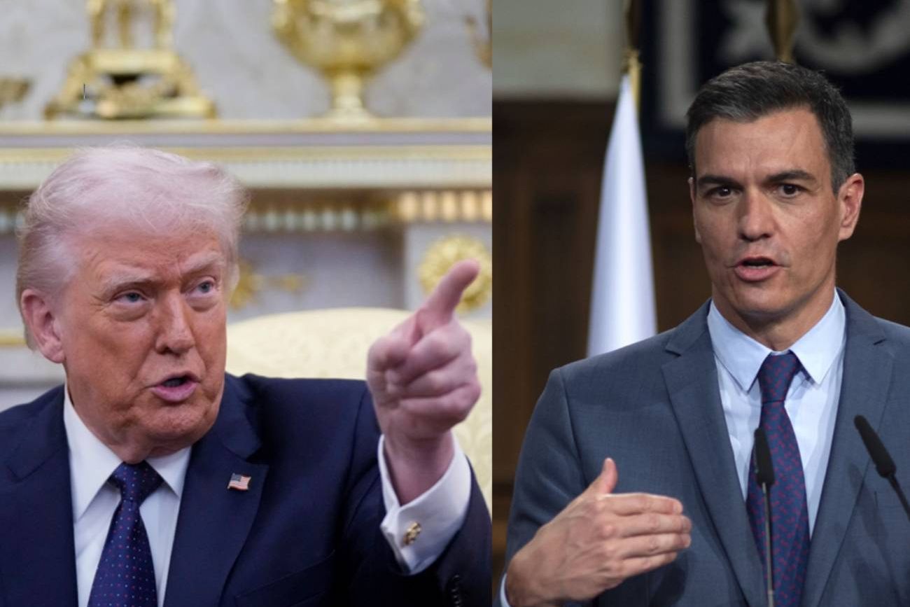 Pedro Sánchez le respondió a las amenazas de Donald Trump con un "No a la guerra"