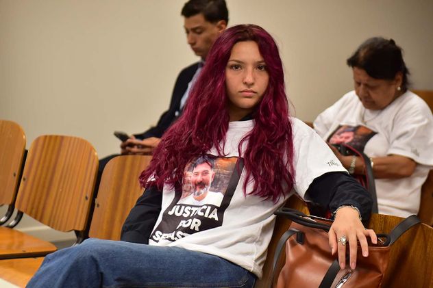 Querellante. Martina Villarreal (21), hija de la víctima, actúa como querellante. (José Gabriel  Hernández / La Voz)