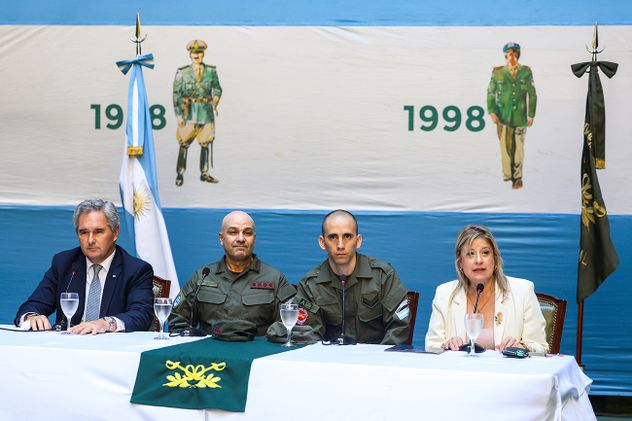 Conferencia de prensa de Nahuel Gallo tras su regreso a Argentina.