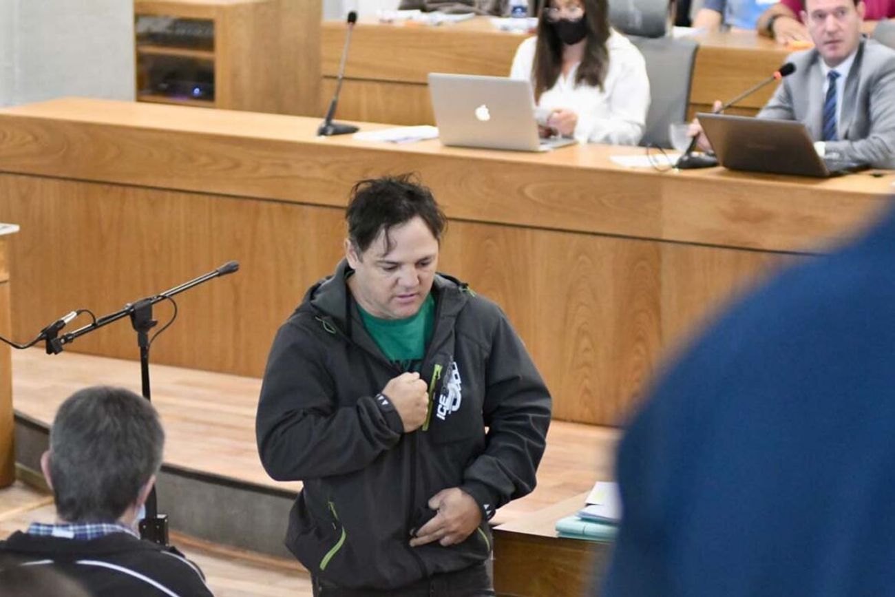 Gastón Zárate, cuando declaró como testigo en el juicio por el caso de Nora Dalmasso, en Río Cuarto. 