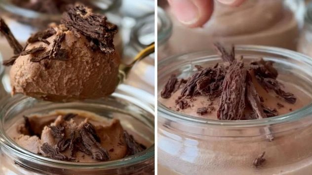 Esta propuesta de Cristian (@cocinarencasa) combina la intensidad del cacao con un toque de café en una textura irresistiblemente cremosa.