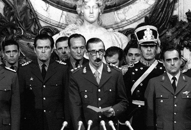 Jorge Rafael Videla, presidente de facto tras el golpe de Estados de 1976. 