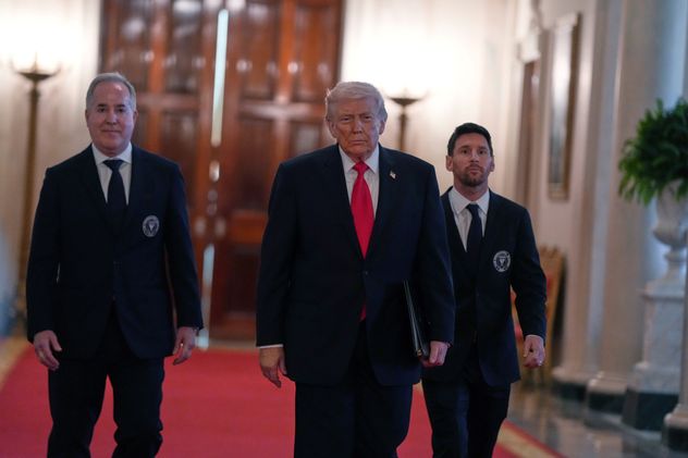 Lionel Messi se reunió con Donald Trump en la Casa Blanca.
