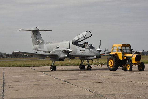Avión en la fábrica Fadea, de Córdoba.
