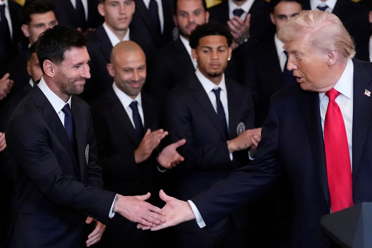 Lionel Messi se reunió con Donald Trump en la Casa Blanca.