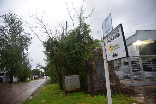 Zona de Bv. Los Alemanes en la que se han cometido varios robos sucesivos en la que los delincuentes hacen boquetes en las medianeras. (Javier Ferreyra / La Voz)