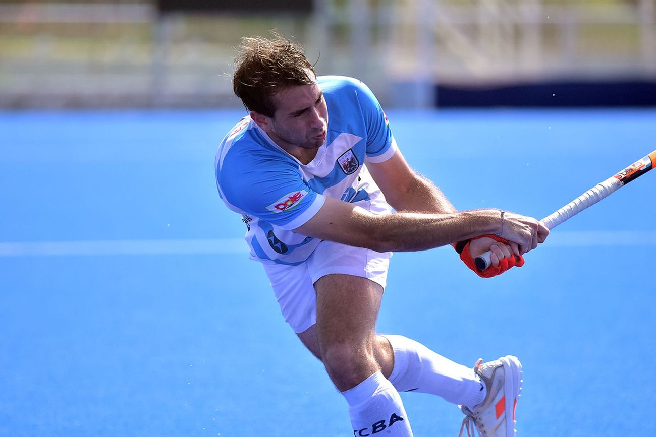 Facundo Zárate, jugador formado en Jockey CC y actualmente en Ciudad de Buenos Aires, integrante del plantel de Los Leones.