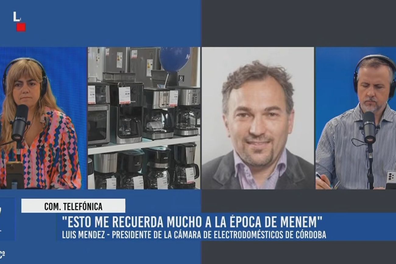 Luis Méndez, de la Cámara de Electrodomésticos de Córdoba, sobre el consumo y las ventas en diálogo con La Voz En Vivo. 