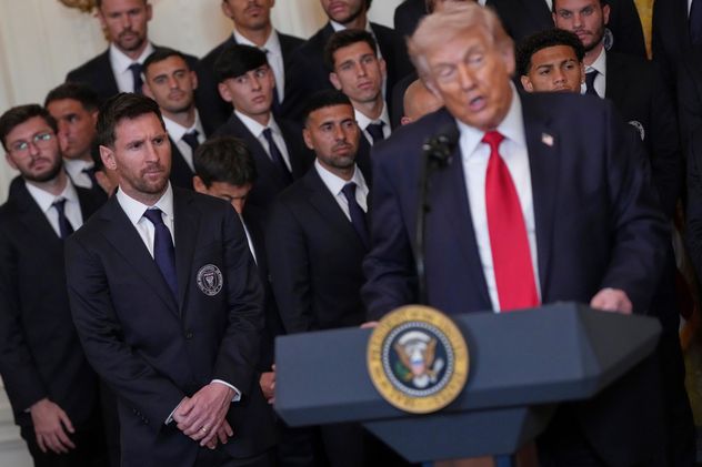 Lionel Messi se reunió con Donald Trump en la Casa Blanca.