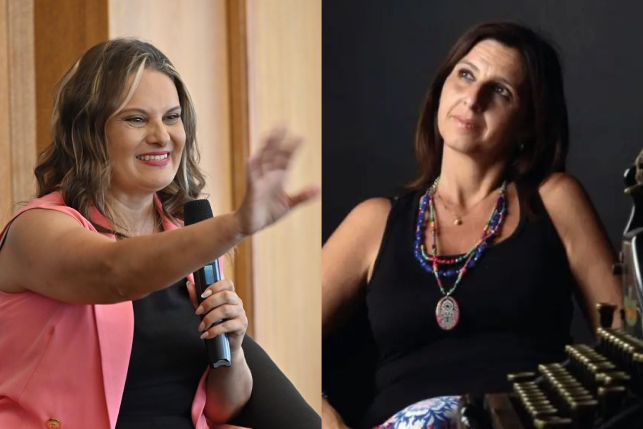 Karina Vallori y Fernanda Pérez, las moderadoras de las charlas.