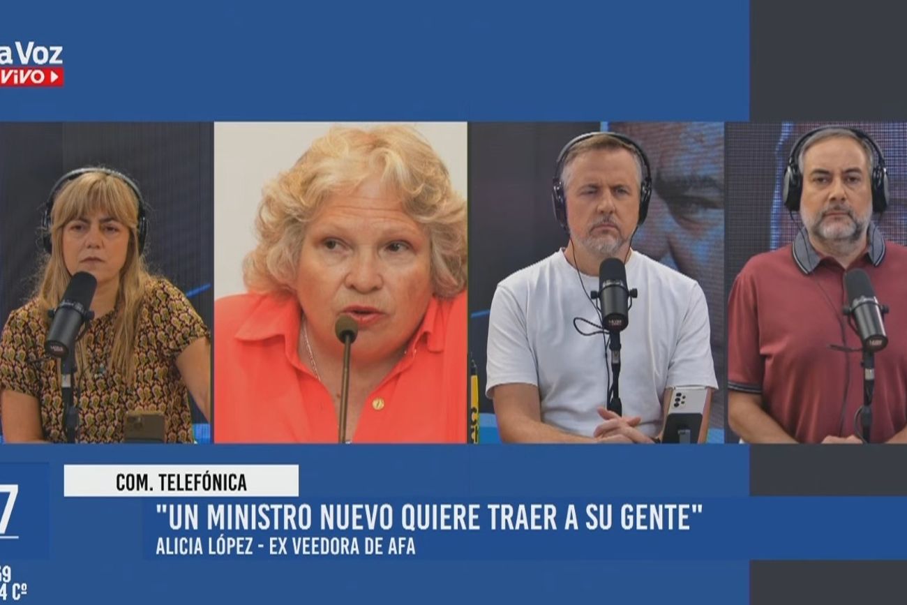 Alicia López, exveedora de AFA, en diálogo con La Voz En Vivo. 