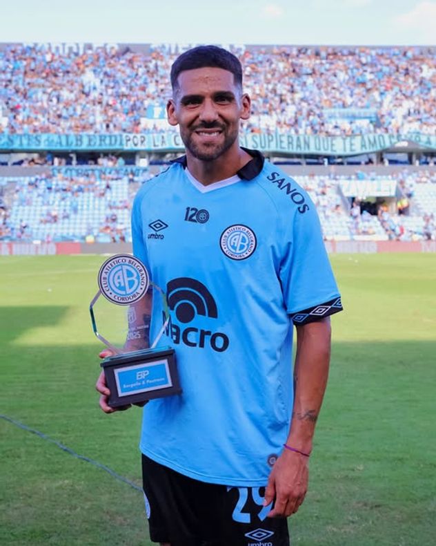 Franco Jara, ex Belgrano hoy en Instituto.
