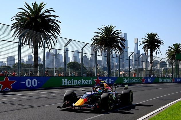 Land Norris, último campeón, en el circuito de Melourne. (AP)