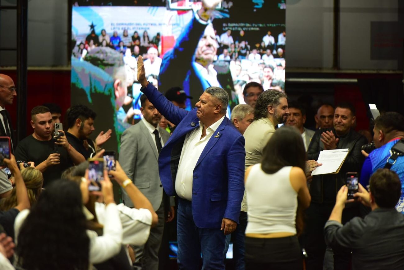 Claudio Tapia y Pablo Toviggino en Córdoba.