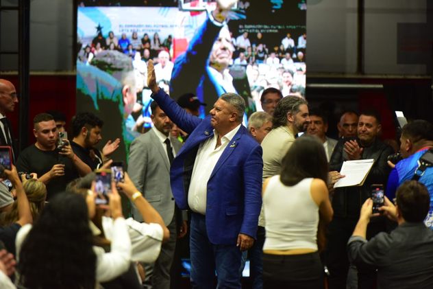 Claudio Tapia y Pablo Toviggino en Córdoba.