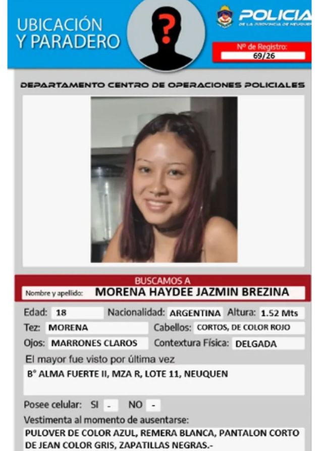 Dos adolescentes de 17 y 18 años son intensamente buscadas en Neuquén