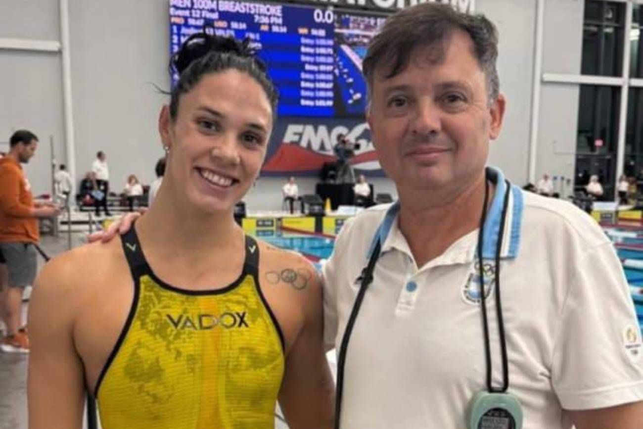 La cordobesa Macarena Ceballos se quedó con la medalla de bronce en los 100 metros pecho del TYR Pro Swim Series de natación.