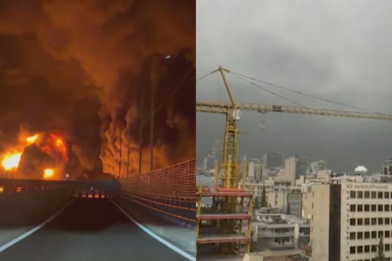 Ataques a depósitos petroleros: una nube negra cubrió Teherán y advierten por posible lluvia ácida