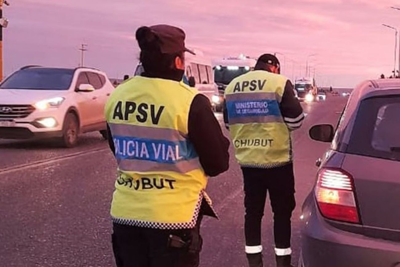 Policía Vial de Chubut. (Gentileza)