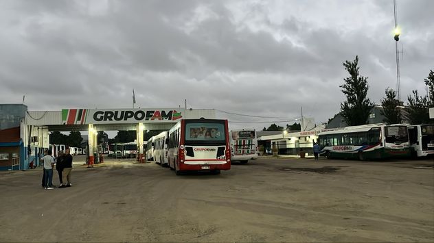Punta de línea de la empresa de transporte urbano de la Capital cordobesa FAM.