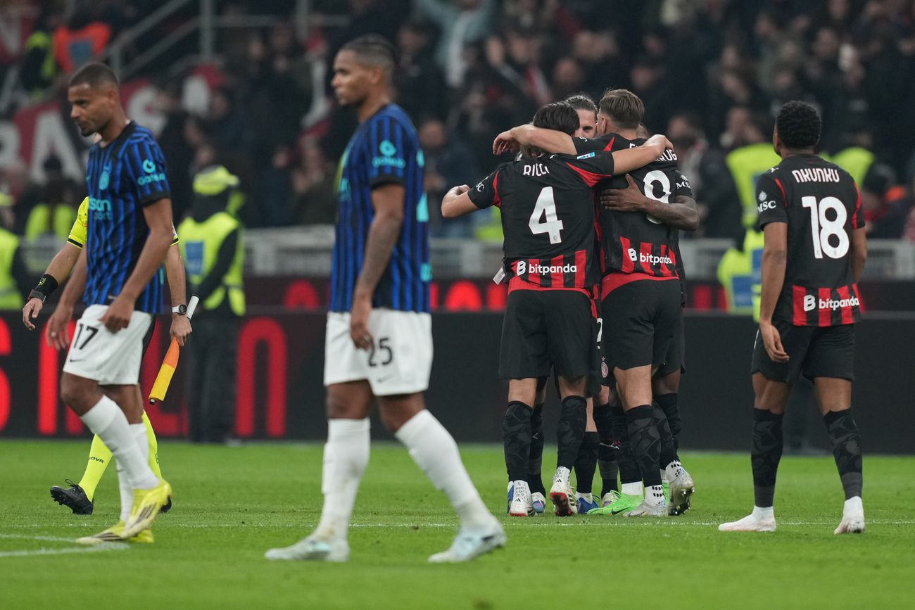 Milan se quedo con el clásico italiano 1-0 ante el Inter.