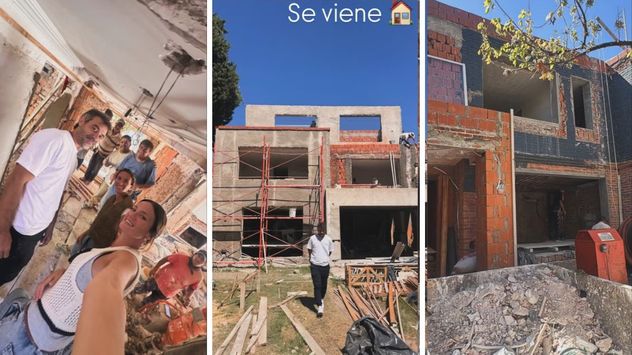 Paula Chaves mostró los avances en la obra de su nueva casa.