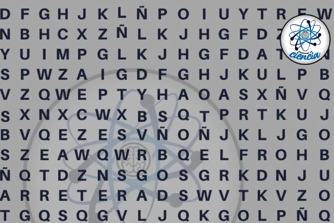 Acertijo visual difícil: encontrá la palabra “lobo” en la sopa de letras