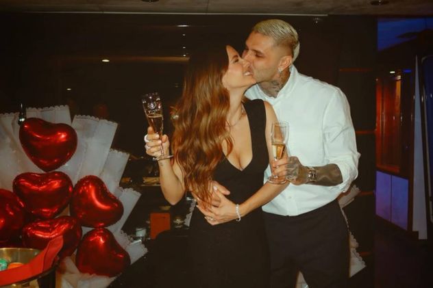 China Suárez y Mauro Icardi, cariñosos en la celebración íntima por el 34° cumpleaños de la actriz. 