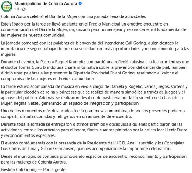 Un municipio de Misiones encendió la polémica al regalar escobas y baldes en la previa del Día de la Mujer. 
