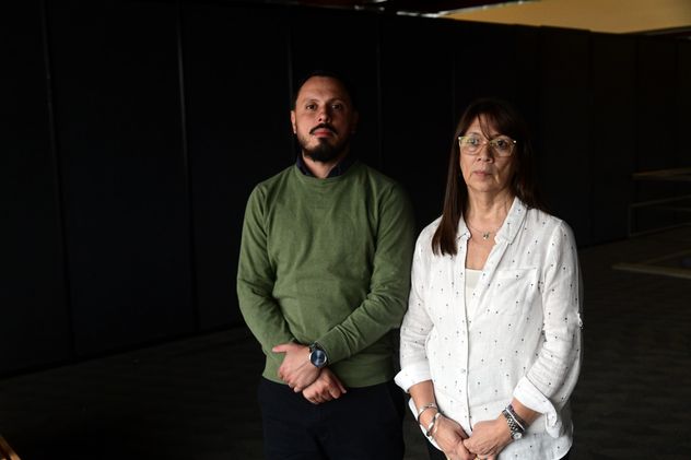Lidia Franco y Nicolás Cáceres, mamá y hermano de Martín Cáceres. Se cumple un año del ataque que dejó a Martín en coma.