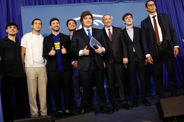 Javier Milei en Yeshiva University de EE.UU.