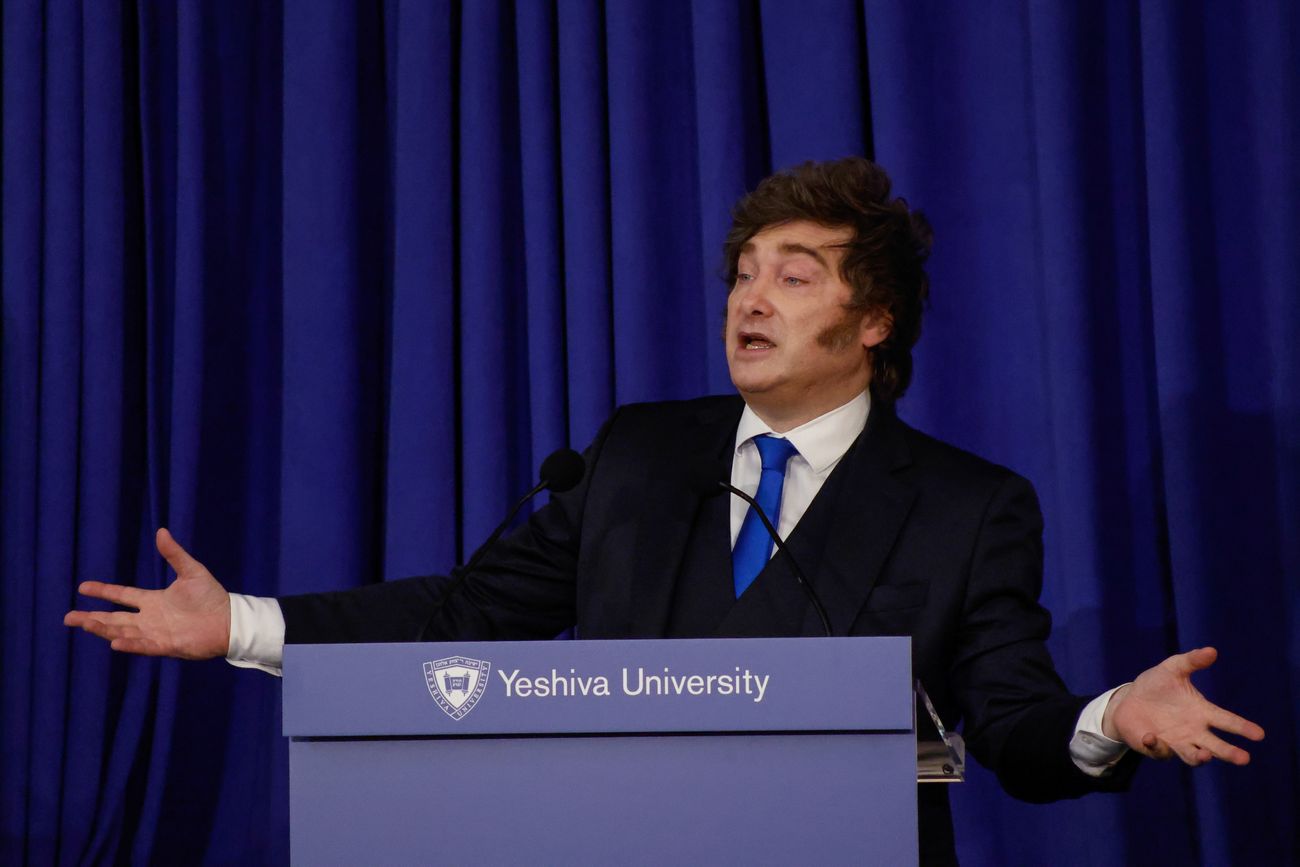 Javier Milei en Yeshiva University de EE.UU.