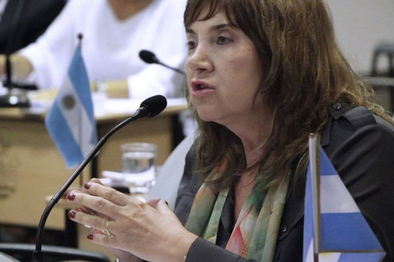 Laura Sesma, en el Parlasur. 