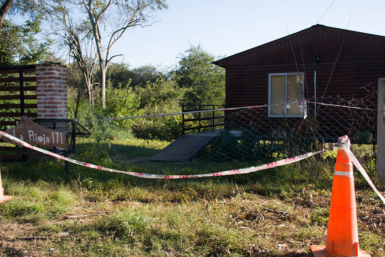 Cabaña. En la cabaña donde residía, en Villa La Bolsa, fue asesinado el tarotista Enrique Giménez Casado. (Archivo / La Voz)