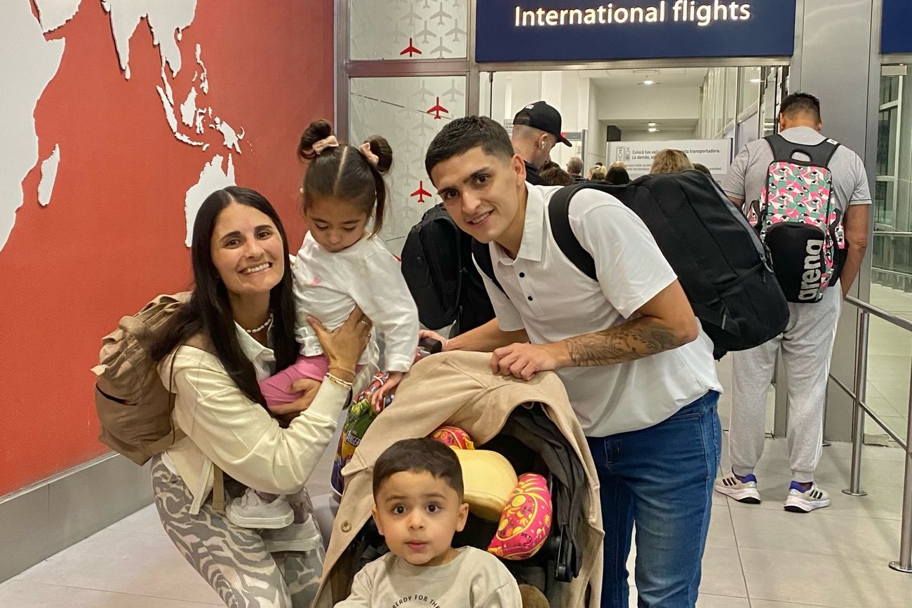 La familia de Francesca y su viaje a México el pasado domingo.