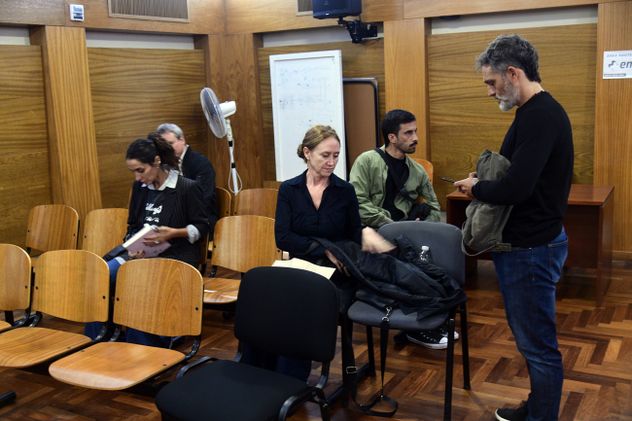 Acusada. En el centro, Laura Elena Centeno, una de los acusados en la causa Marieschi. (Archivo / Ramiro Pereyra)