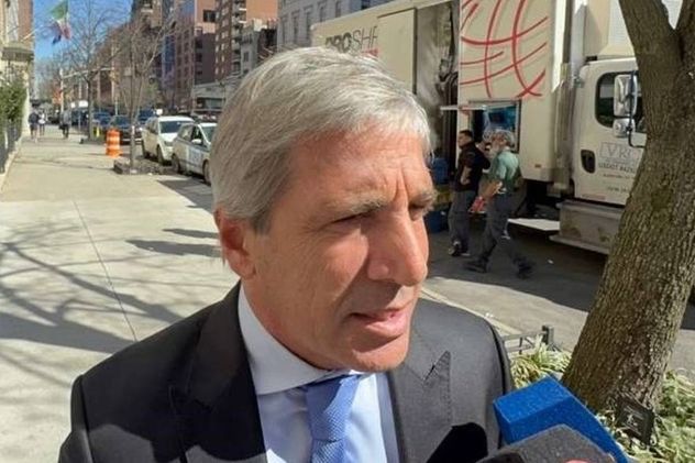 El ministro de Economía, Luis Caputo, en Nueva York este lunes. (Captura)