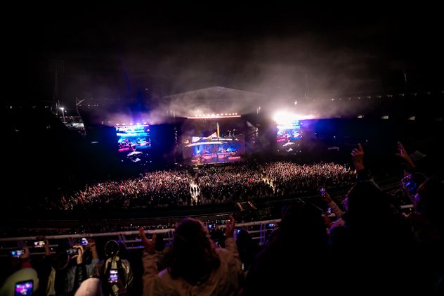 Alejandro Sanz volvió al estadio Mario Alberto Kempes. (Gentileza: Prensa Alejandro Sanz / Fran Delgado).