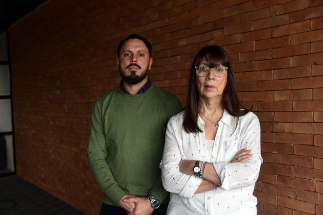 Lidia Franco y Nicolás Cáceres, mamá y hermano de Martín Cáceres. Se cumple un año del accidente que dejó a Martín en coma.